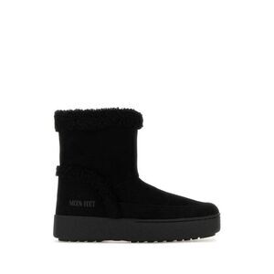 Moon Boot Women Black Suede Ltrack Tina Ankle Boots
